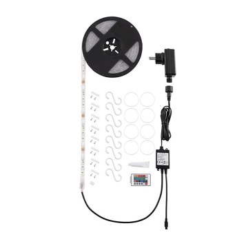 Eglo 32859 - Striscia LED RGB dimmerabile 5m COB LED/12W/230V 4000K IP44 + telecomando