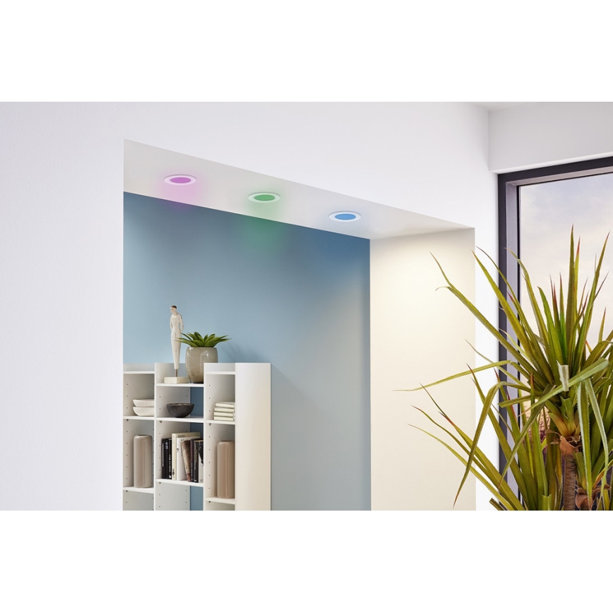 Eglo - SET da 3 faretti LED RGB dimmerabili da incasso FUEVA-C 1xLED/3W/230V Ø 8,5 cm