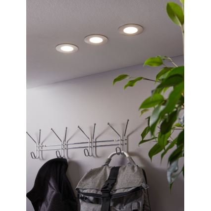 Eglo - Lot de 3 spots encastrables LED RGB dimmables FUEVA-C LED/3W/230V Ø 8,5 cm