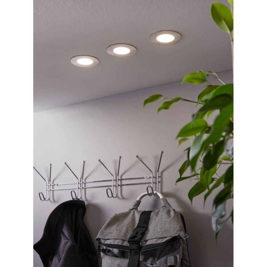 Eglo - Lot de 3 spots encastrables LED RGB dimmables FUEVA-C LED/3W/230V Ø 8,5 cm
