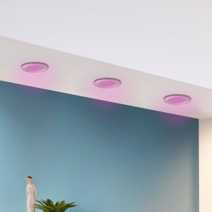 Eglo - Lot de 3 spots encastrables LED RGB dimmables FUEVA-C LED/3W/230V Ø 8,5 cm