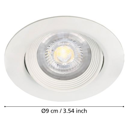 Eglo - 3er-Set Deckeneinbauleuchten SARTIANO LED/5W/230V