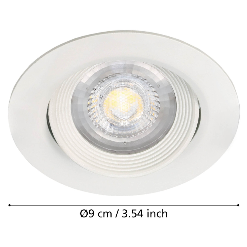 Eglo - 3er-Set Deckeneinbauleuchten SARTIANO LED/5W/230V