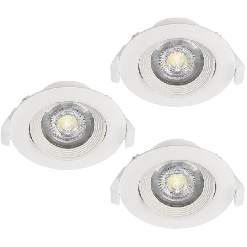 Eglo - SET 3x Lampade da incasso SARTIANO 1xLED/5W/230V