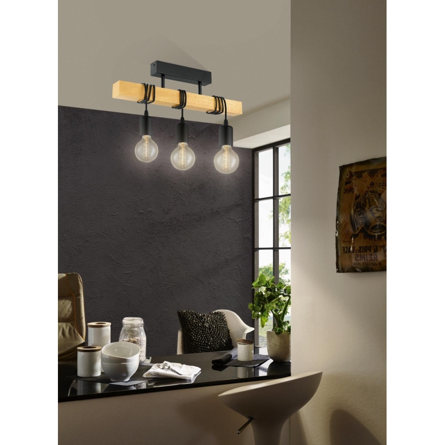 Eglo - Lampadario fisso TOWNSHEND 3xE27/60W/230V