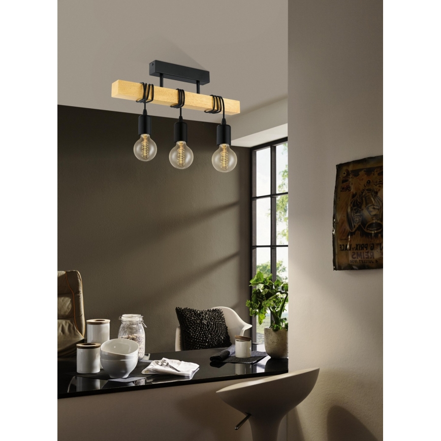 Eglo - Lampadario fisso TOWNSHEND 3xE27/60W/230V