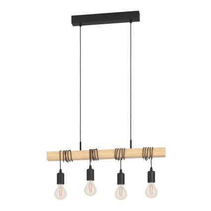 Eglo - Lampadario a sospensione con filo TOWNSHEND 4xE27/60W/230V