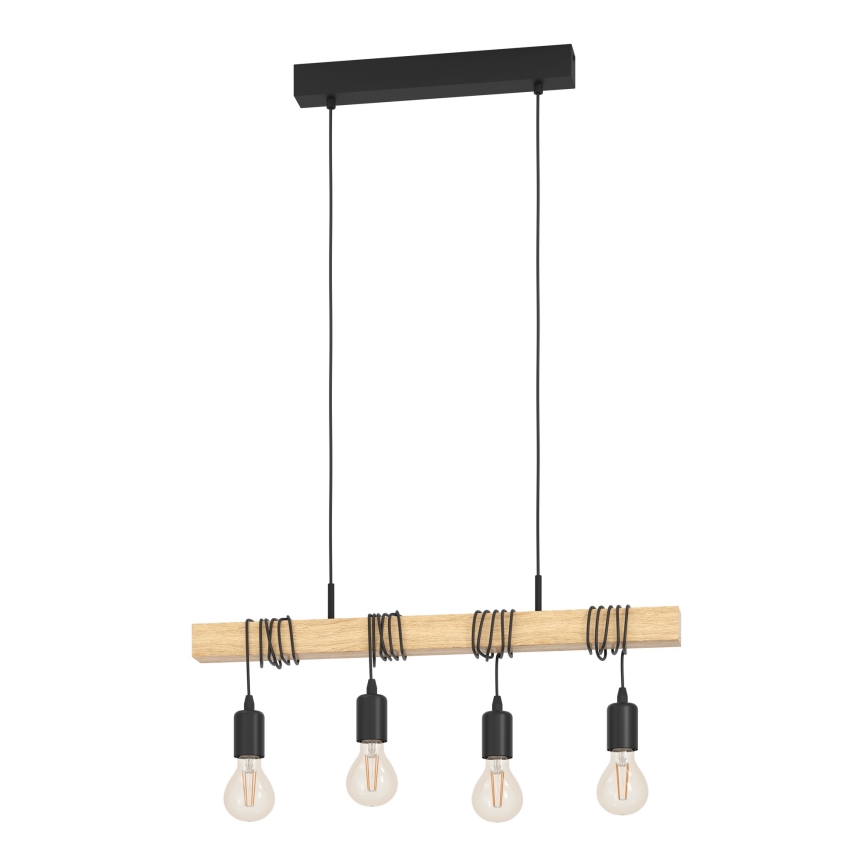 Eglo - Lampadario a sospensione con filo TOWNSHEND 4xE27/60W/230V