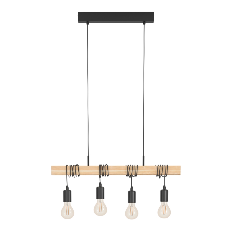Eglo - Lampadario a sospensione con filo TOWNSHEND 4xE27/60W/230V
