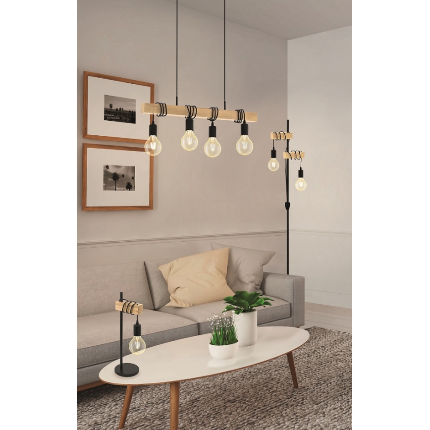 Eglo - Lampadaire TOWNSHEND 2xE27/10W/230V