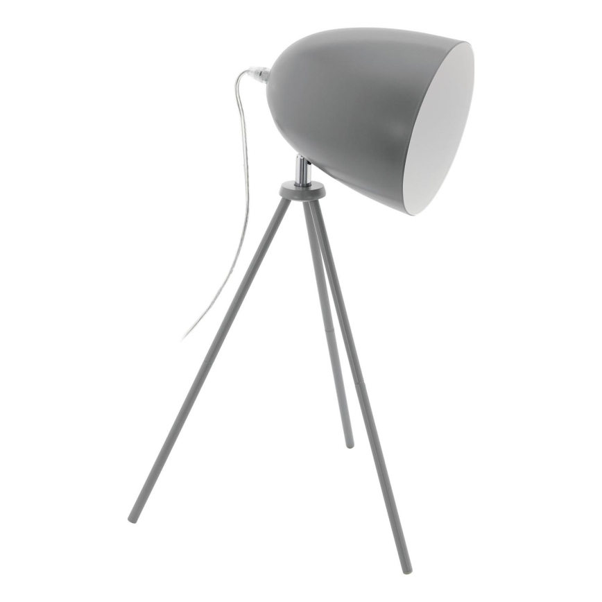 Eglo 33094 - Tischlampe DUNDEE 1xE27/60W/230V grau