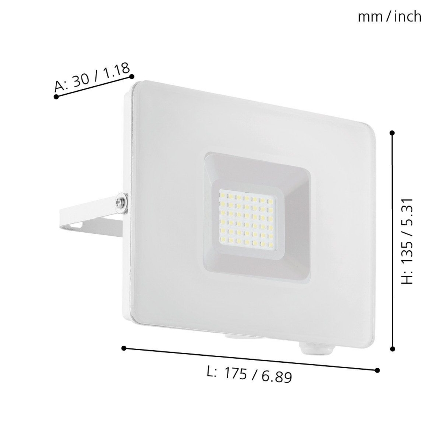 Eglo - Riflettore LED LED/30W/230V