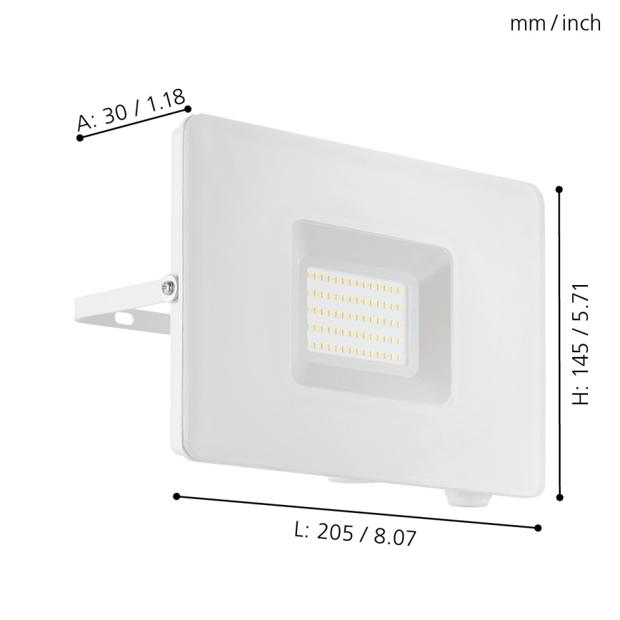 Eglo - Riflettore LED LED/50W/230V