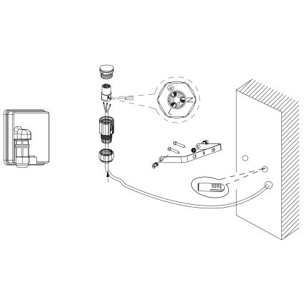 Eglo - Riflettore LED LED/50W/230V