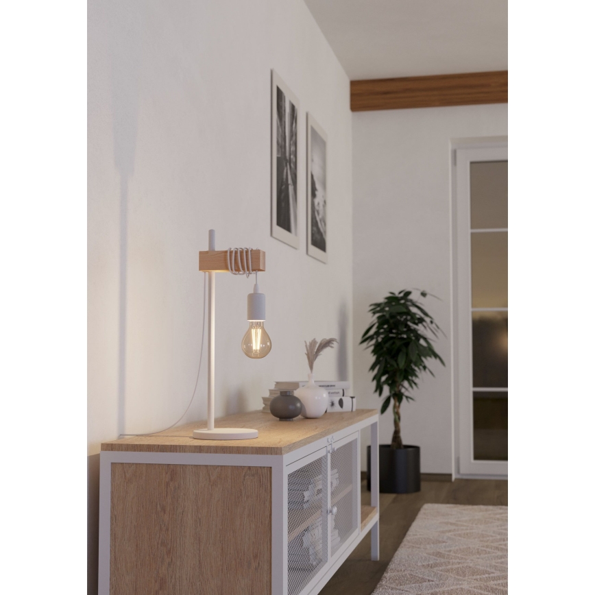 Eglo - Lampada da tavolo TOWNSHEND 1xE27/10W/230V