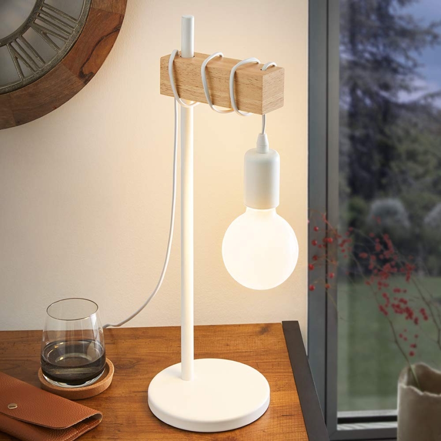 Eglo - Lampada da tavolo TOWNSHEND 1xE27/10W/230V