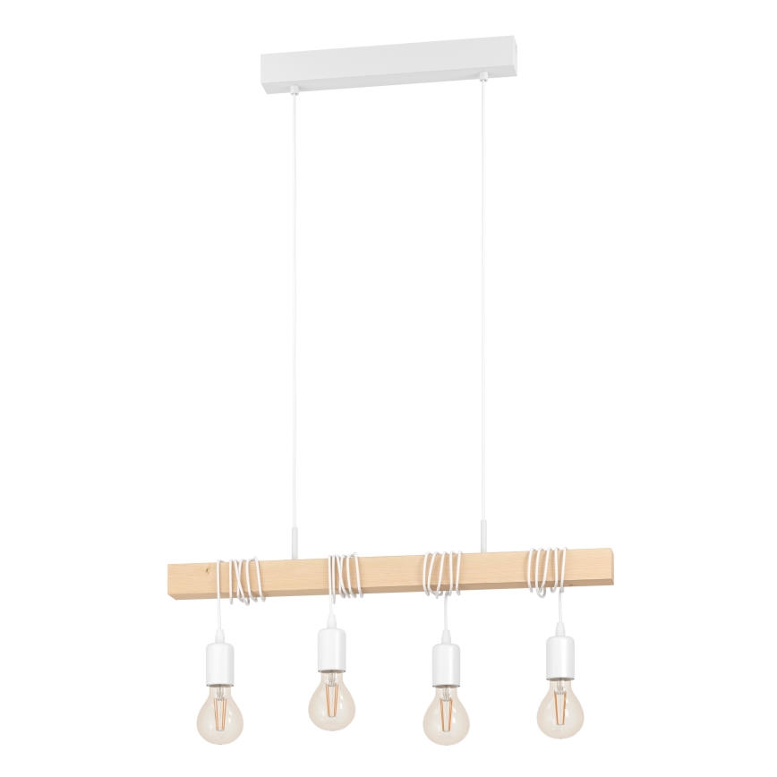 Eglo - Lampadario a sospensione con filo TOWNSHEND 4xE27/60W/230V