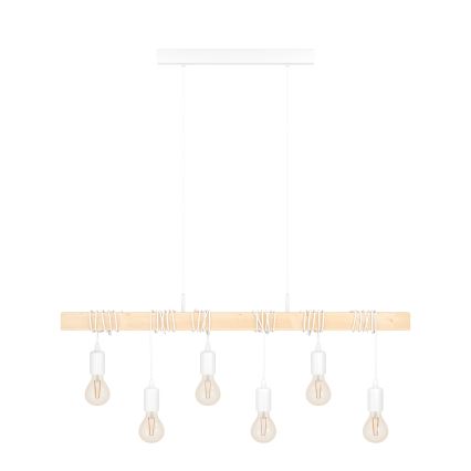 Eglo - Lampadario a sospensione con filo TOWNSHEND 6xE27/60W/230V