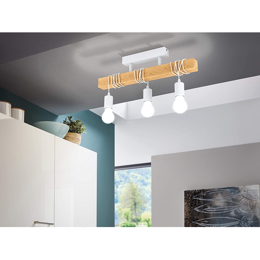 Eglo - Lampadario fisso TOWNSHEND 3xE27/60W/230V