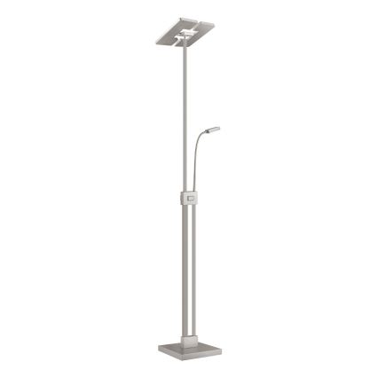 Eglo 33182 - Lampada da terra dimmerabile a LED SOLANO 1xLED/26W/230V +1xLED/3,2W 3000K cromo opaco