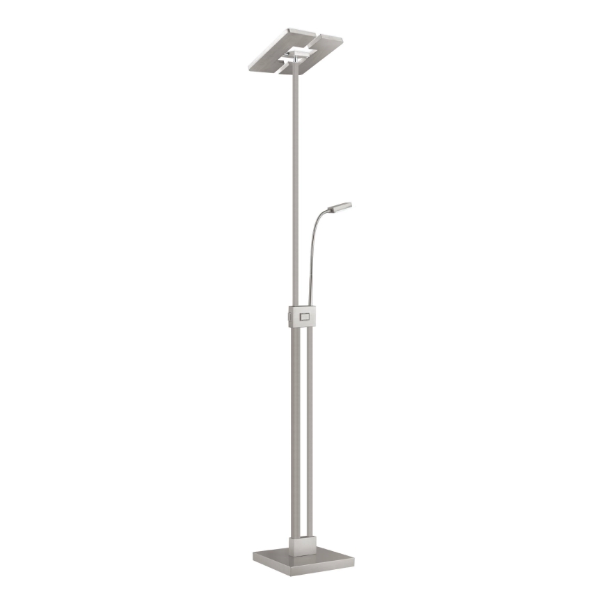 Eglo 33182 - Lampada da terra dimmerabile a LED SOLANO 1xLED/26W/230V +1xLED/3,2W 3000K cromo opaco