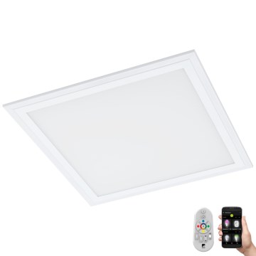 Eglo 33206 - LED RGBW dimmbare Deckenleuchte SALOBRENA-C LED/16W/230V 30x30 cm + Fernbedienung