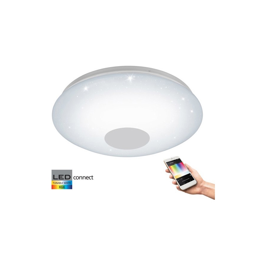 Eglo 33218 - Plafoniera LED RGBW dimmerabile VOLTAGO-C LED/17W/230V 2700-6500K diam. 38 cm