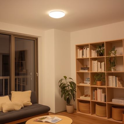 Eglo 33219 - Plafoniera da soffitto LED RGBW dimmerabile GIRON-C LED/17W/230V Ø 30 cm bianca