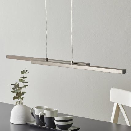 Eglo 33232 - LED RGBW dimmbare Pendelleuchte an Kabel FRAIOLI-C 2xLED/17W/230V mattchrom