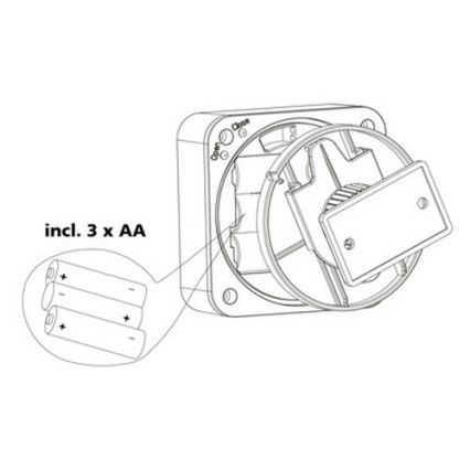 Eglo 33236 - Détecteur de mouvement extérieur CONNECT SENSOR 3xAA 12 m blanc IP44
