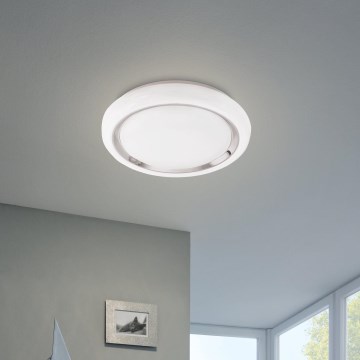Eglo 33254 - Plafonnier LED RGBW dimmable CAPASSO-C LED/17W/230V 2700-6500K Ø 34 cm