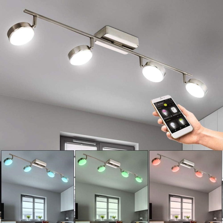 Eglo 33274 - LED RGBW Dimmbarer Strahler CORROPOLI-C 4xLED/5W/230V