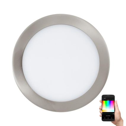 Eglo 33317 - LED RGBW dimmbares Einbau-Downlight FUEVA-C LED/15,6W/230V 2700-6500K Ø 22,5 cm