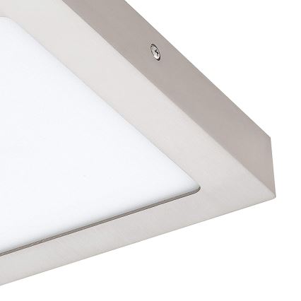 Eglo 33319 - Plafoniera LED RGBW dimmerabile FUEVA-C LED/15,6W/230V 2700-6500K 22,5x22,5 cm cromo opaco