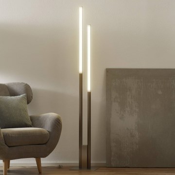 Eglo 33323 - Lampadaire RGBW à intensité variable FRAIOLI-C 2xLED/17W/230V 2700-6500K chrome mat
