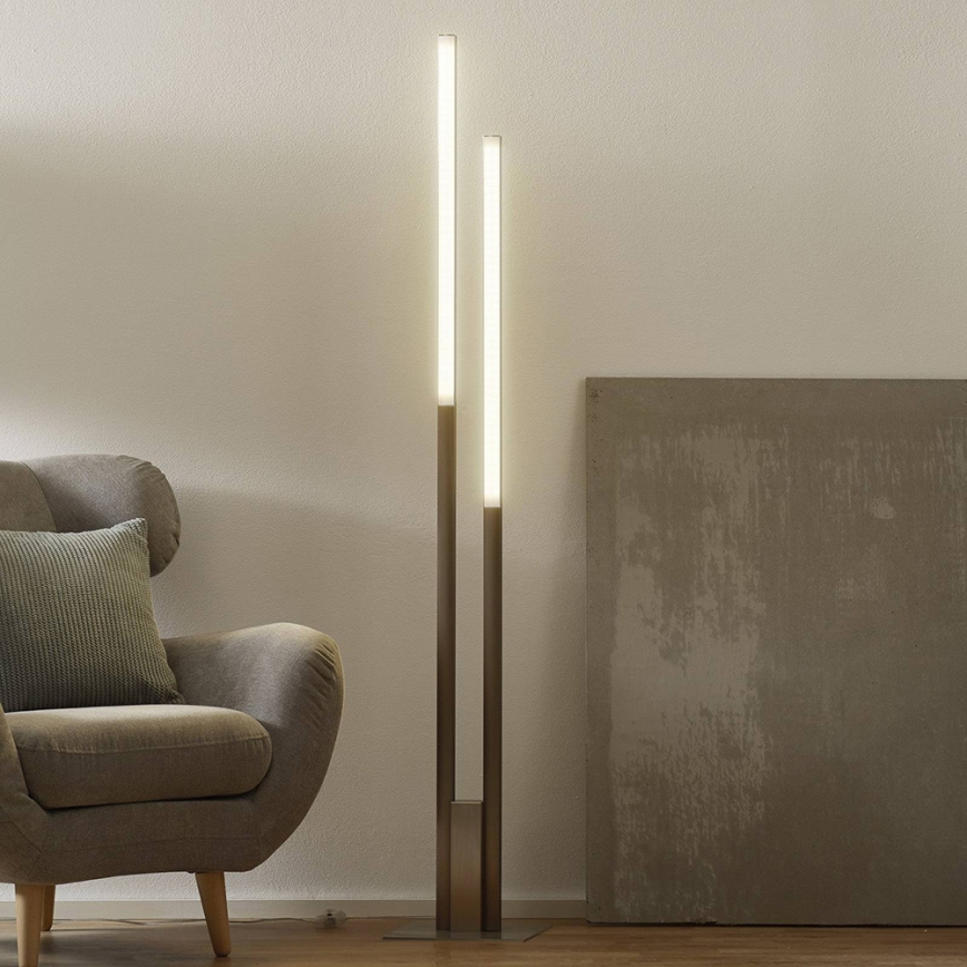 Eglo 33323 - Lampadaire RGBW à intensité variable FRAIOLI-C 2xLED/17W/230V 2700-6500K chrome mat