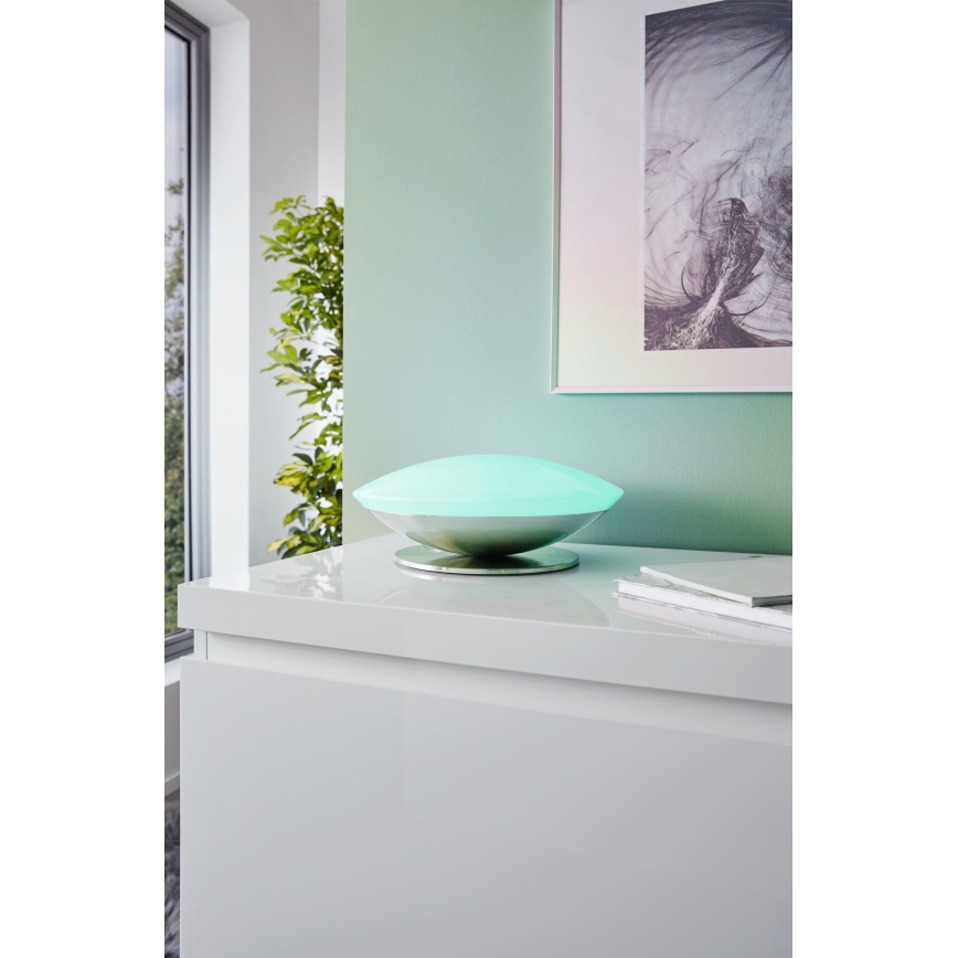 Eglo 33324 - Lampada da tavolo LED RGBW dimmerabile FRATTINA-C LED/18W/230V cromo satinato