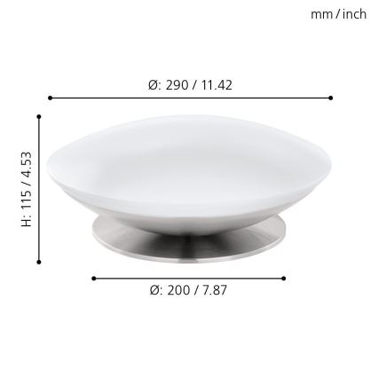 Eglo 33324 - Dimmbare LED RGBW-Tischleuchte FRATTINA-C LED/18W/230V mattchrom