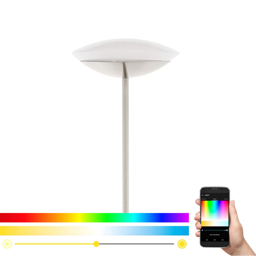 Eglo 33325 - Lampada da terra dimmerabile LED RGBW FRATTINA-C LED/18W/230V cromo opaco