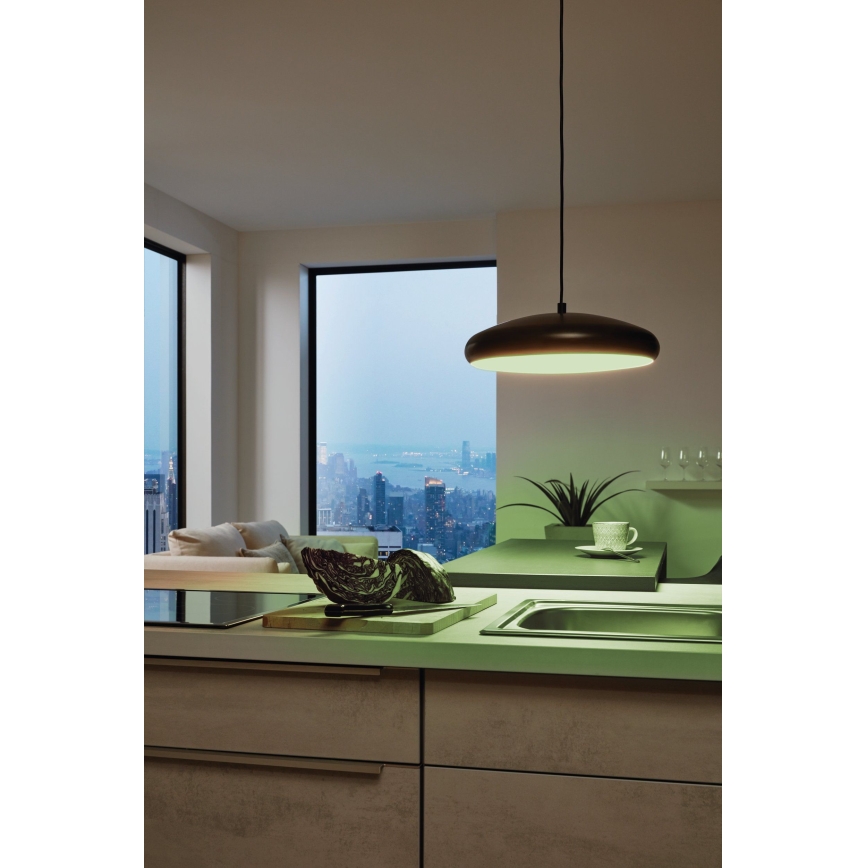 Eglo 33328 - LED RGBW Lampadario dimmerabile a sospensione con filo RIODEVA-C LED/27W/230V 2700-6500K nero