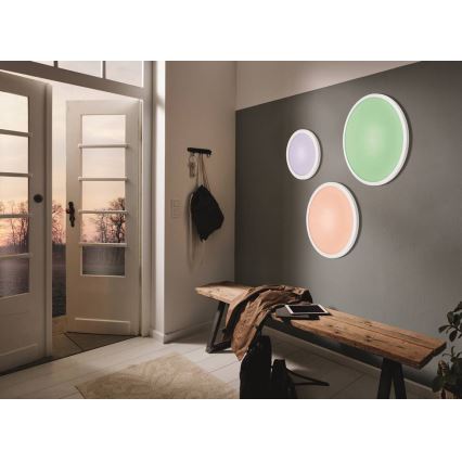 Eglo 33341 - LED RGBW dimmbare Deckenleuchte SARSINA-C LED/16W/230V 2700–6500K Ø 30 cm + Fernbedienung