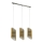 Eglo 33549 - Lampadario a sospensione con filo AGREDA 3xE27/40W/230V