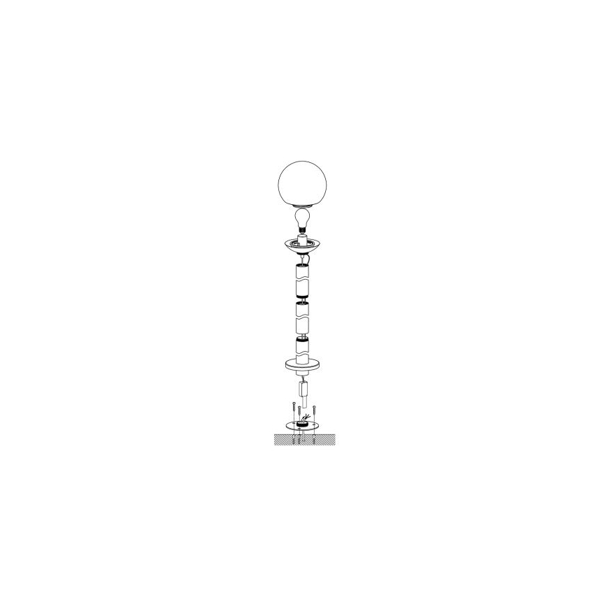 Eglo 33566 - LED-dimmbare Außenleuchte NISIA-C 1xE27/9W/230V 980 mm IP44