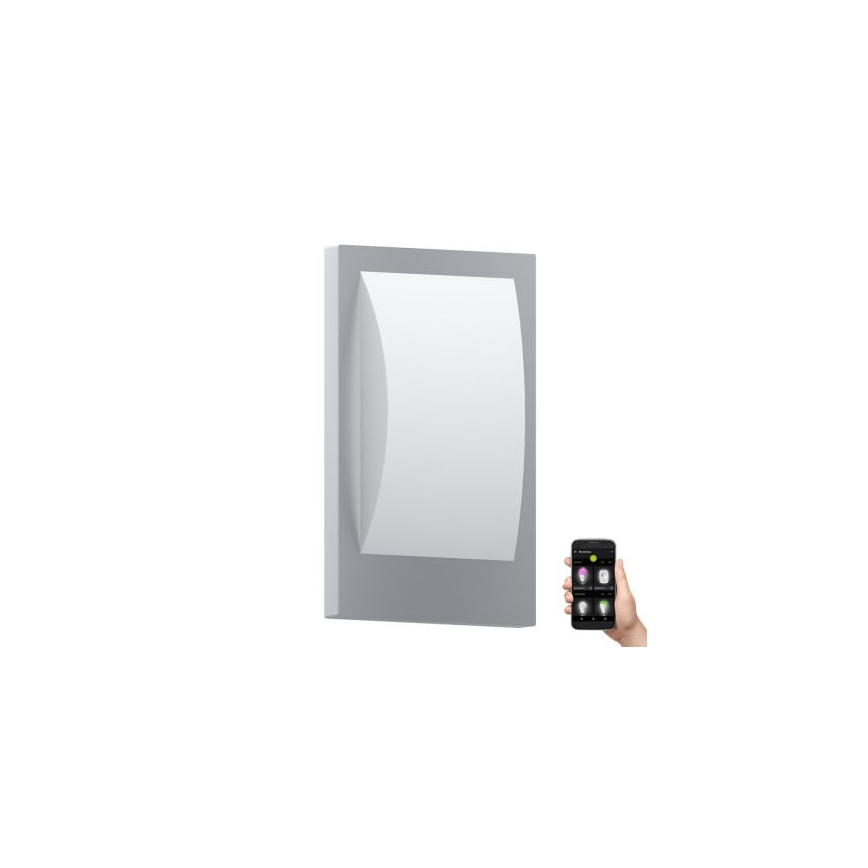 Eglo 33569 - LED Außenwandleuchte VERRES-C 1xE27/9W/230V IP44 mattchrom