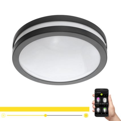 Eglo 33571 - Spot à intensité variable LED salle de bain LOCANA-C LED/14W/230V IP44 noir