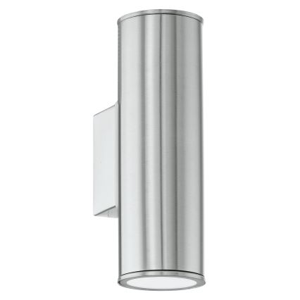 Eglo 33582 - Dimmbare LED-RGBW-Wandbeleuchtung für den Außenbereich RIGA 2xGU10/5W/230V IP44