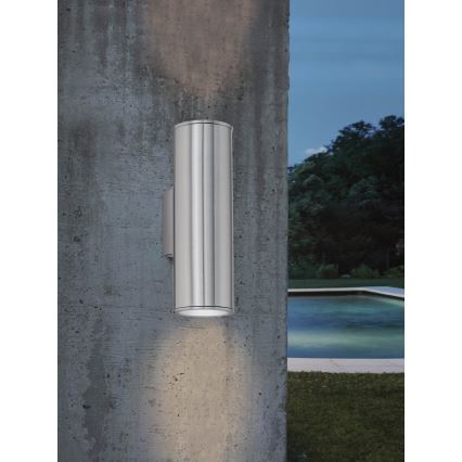 Eglo 33582 - LED RGBW Dimmerabile per esterni wall illuminazione RIGA 2xGU10/5W/230V IP44