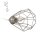 Eglo 33618 - Lampe de table à brancher TARBES 1xE27/60W/230V