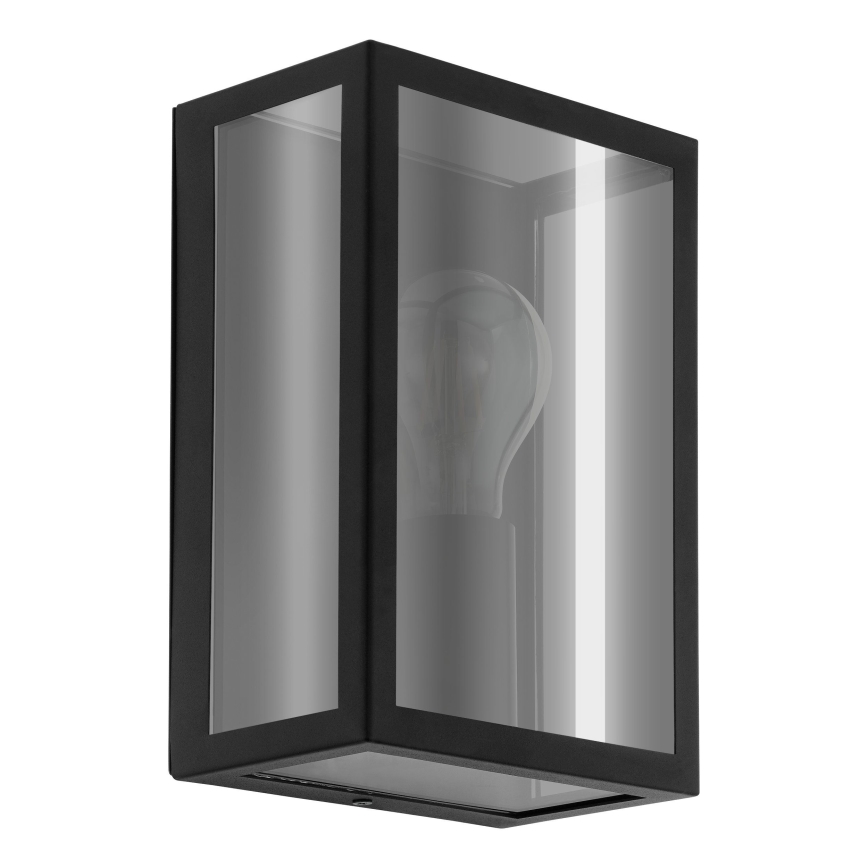 Eglo - Applique da esterno 1xE27/60W/230V IP44 nero/fumé
