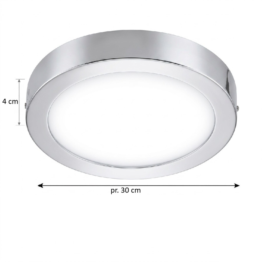 Eglo 33667 - LED RGBW Plafoniera dimmerabile da bagno FUEVA-C LED21W/230V diametro 30 cm IP44